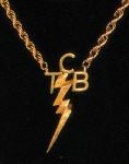TCB hanger. in goud, zilver of verguld.